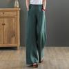 Sommer Locker Elastischer Bund Weites Bein Hosen Damen Casual