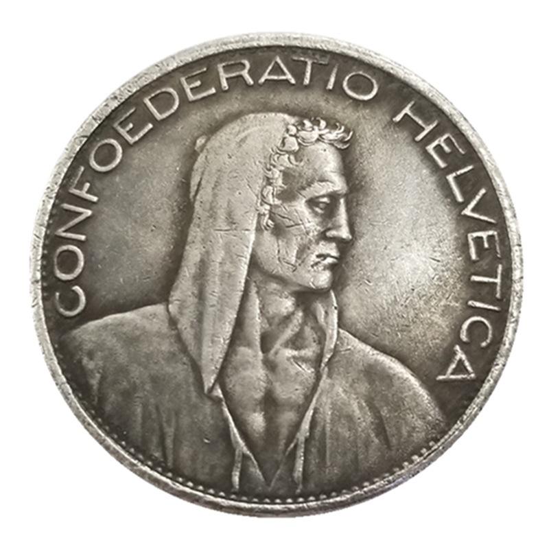 Switzerland 1928-B Silver Coins 5 Fr Medal Album Crypto Challenge Coins
