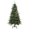 Artificial Foldable Christmas Tree Green 150 Cm PE and PVC