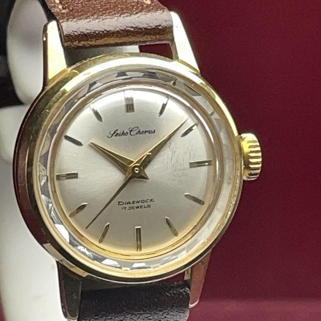 [USED] 1960s Seiko Chorus, genuine crown, hand-wound, 17 jewels, made in Japan
