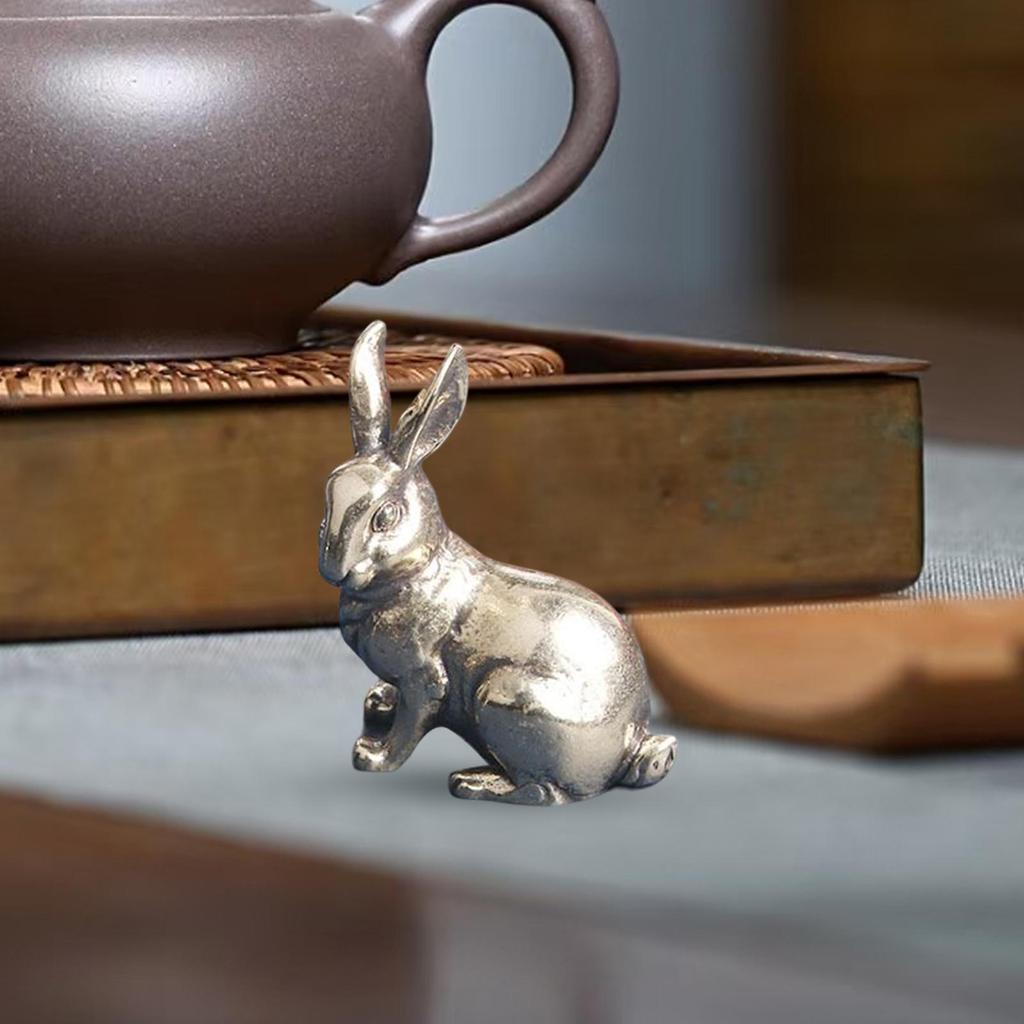 Bunny Figurines Ornaments Table decor Sculptures Home Decor Sculptures Rabbit Statue for Yard Nightstands Patio Desk
