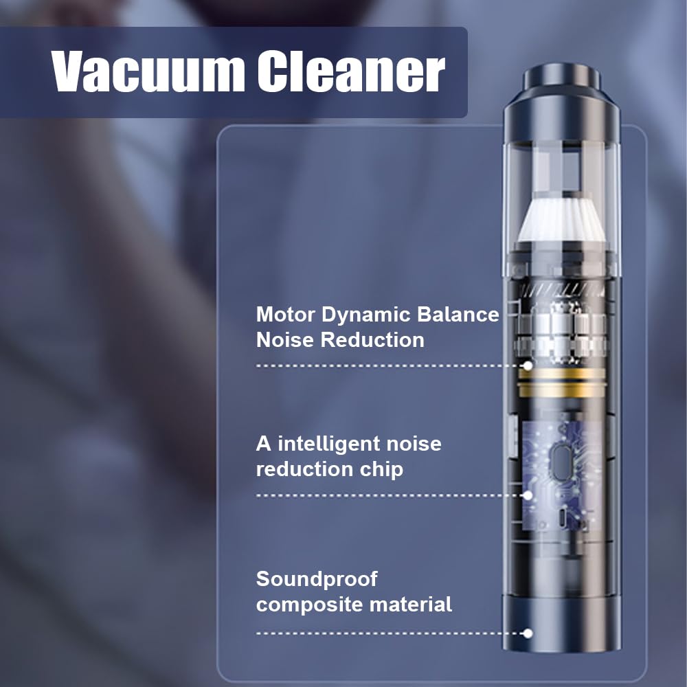 7000pa Portable Cordless Handheld Car Vacuum Cleaner Dual Use Small Vacuum Support Inflation Suction Blow And Suction Vacuum For