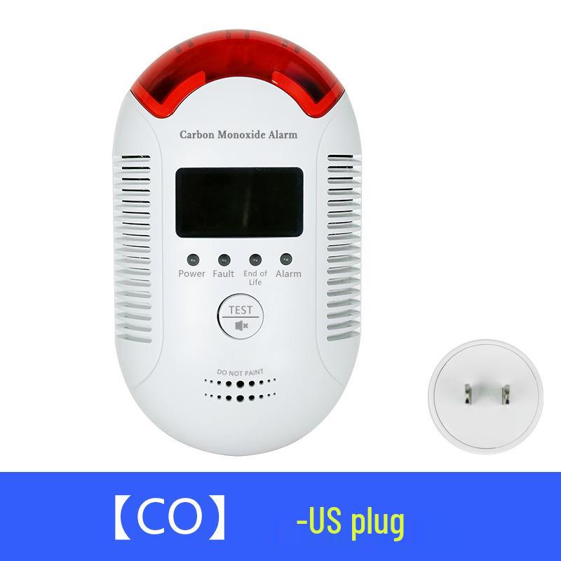 Compact Plug-in Carbon Monoxide & Gas Alarm Detector for Travel