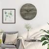 Silent Movement Wooden Wall Clock Round Shape Silent Wall Clock Hanging Wall Clock  Living Room