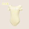 Girls Short Sleeve Ballet Leotard Kids Dance Practice Gymnastics Bodysuit Chinese Exams