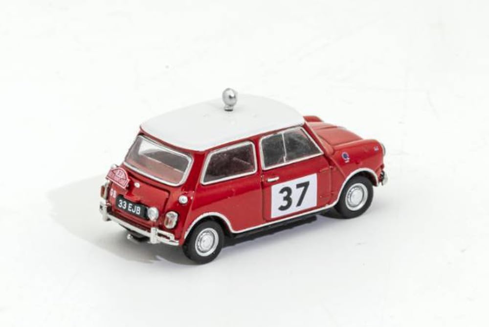 Gaincorp Products GCD Mini Cooper 1964 Championship Car Rot Fertigmodell 1/64 - (RHD) - #37 KS078-445