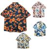 Summer Mens Hawaiian Casual  Shirts Short Sleeve Button Fashion Print Beach Floral  Vintage Tops