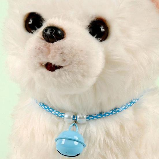 Cat Collar with Bell Slip-On Design No Buckle Adjustable Pet Collar Braided Rope Dog Collar for Puppy Kitten Small Dogs Cats