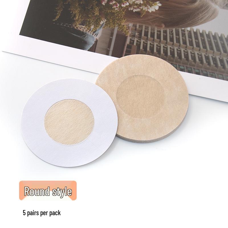 Disposable Seamless Non-Woven Nipple Covers - Thin, Breathable, and Invisible Breast Pasties for Women, Suitable for Small and Large Breasts