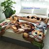 Custom Name Zoo Animal Flannel Blanket - Elephant/Lion/Monkey Print, Lightweight All-Season for Picnics/Travel, Machine Washable