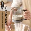 Modern Minimalist Flour Sifter With Mesh Filter For Baking And Cooking Enthusiasts