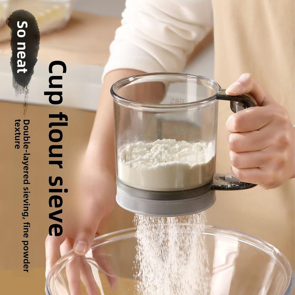 Modern Minimalist Flour Sifter With Mesh Filter For Baking And Cooking Enthusiasts