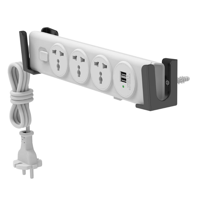 ABS Wall Mounted Power Strips Stand For Tablets Smartphones, Ideal For Smooth Surfaces Like Marble Wood, Glass, Tiles