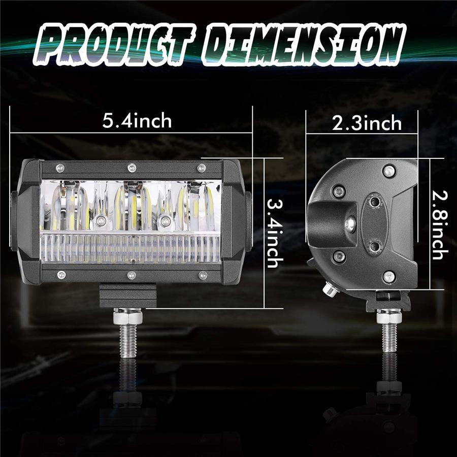 Super Bright - The 5 Inch Led Light Pods Produce 130Watts/13,000Lumens Per Light, Which Can Greatly Improve Driving Visibility And Safety. If Your Des