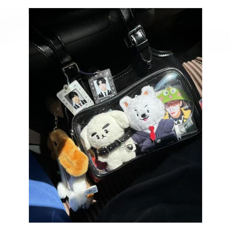 Versatile Japanese Itabag: Large Capacity Casual Fandom Bag with Button Closure