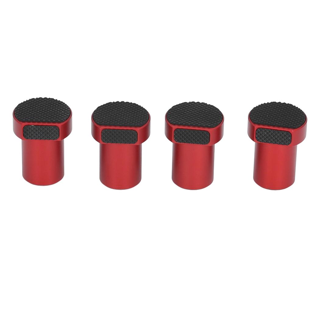 4PCS 20mm Bench Dogs with Non Slip Pad Aluminum Alloy Table Stop Woodworking Bench Hole Limit Block