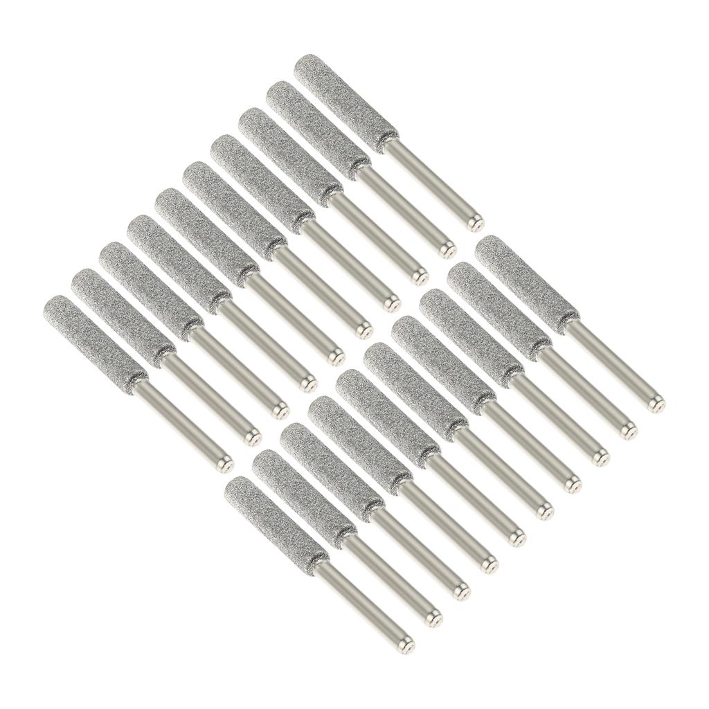 20Pcs Chainsaw Sharpening Grinding Stones Chainsaw Burr Grinding Head File for Sharpening Chainsaw Blade Polishing Grinding Tool