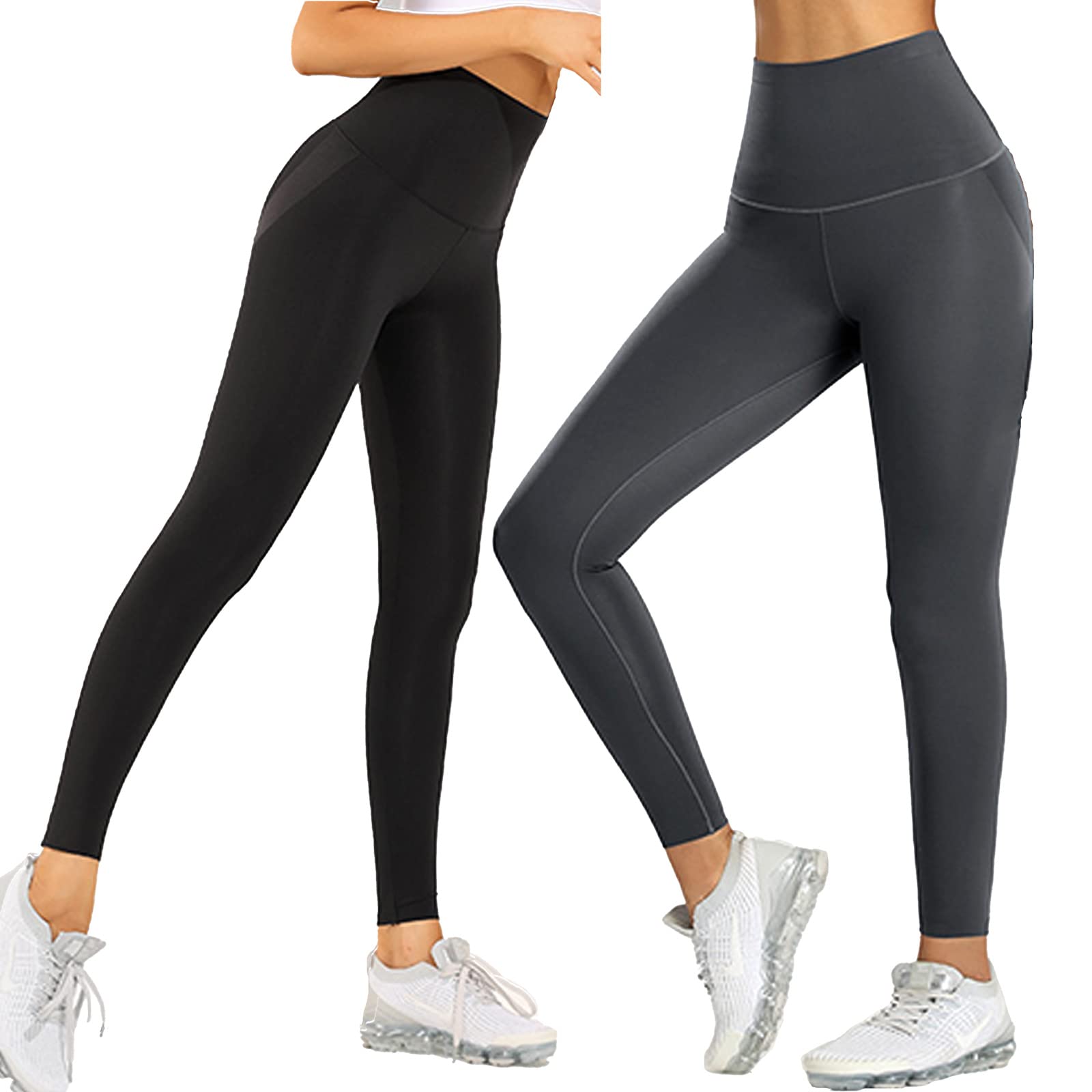 

HARU10SORA Утягивающие леггинсы для спортзала, йоги, ягодиц, высокие, длинные, спортивные лосины, одежда, женские, лифтинг, талия, компрессия, (М, Черный) чёрный