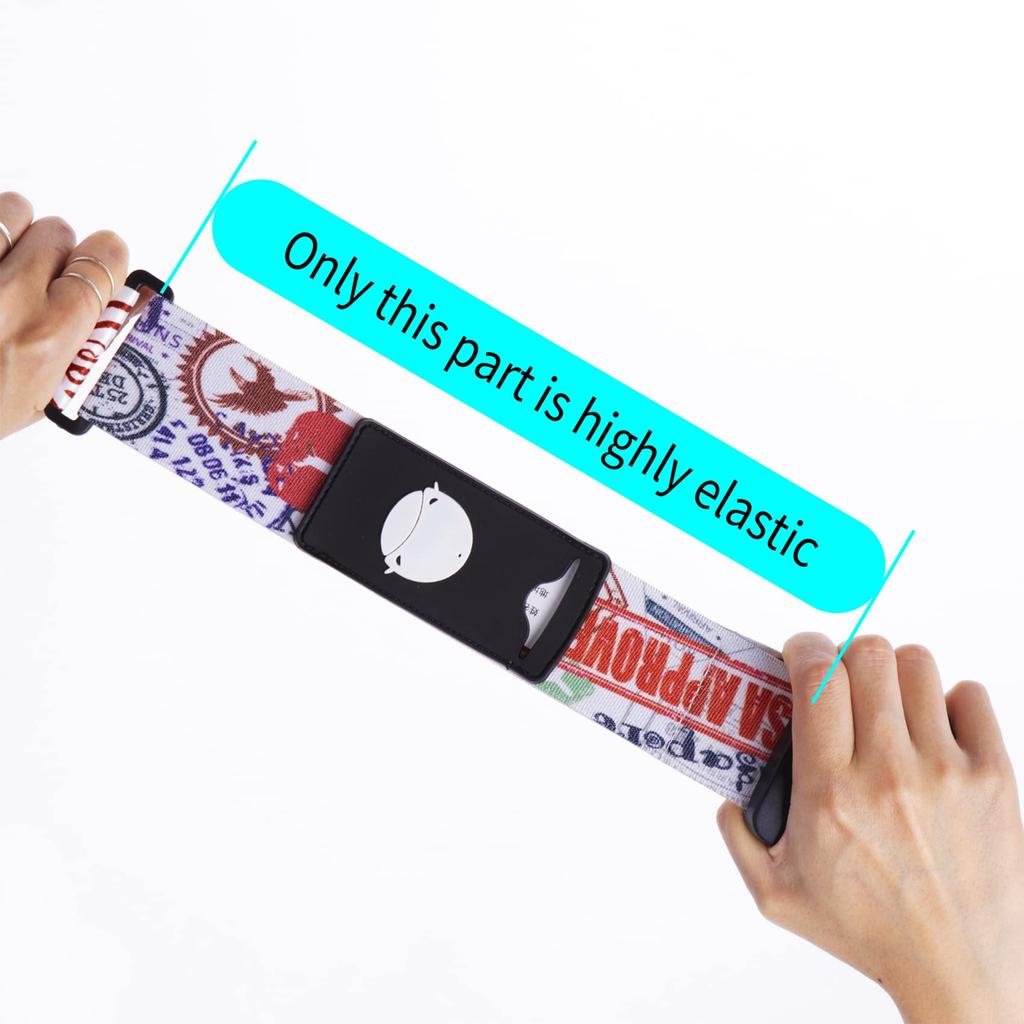 Travelkin Kryssbagagestropp, TSA-godkänd, Elastiskt Resväskebälte, Justerbart Resetillbehör (Resa).