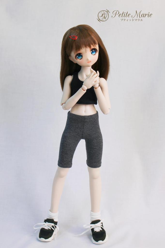 Petite Marie Scale MDD Compatible Length Dark Fits 40cm BJD Doll Daily Casual Fits 40cm BJD Doll Petite Marie 1/3 3/4 Leggings, Gray, Dolls, Clothes,
