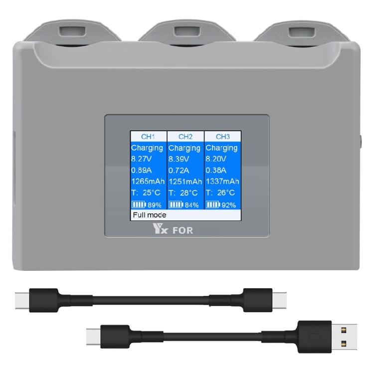 Advanced Battery Charging Hubs for Flights Battery Charger USB 5V2A Input Charging Three Batteries Accessories