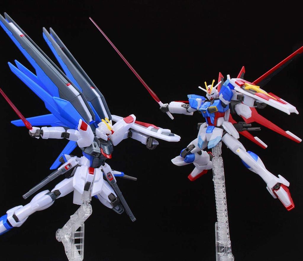 BANDAI HG Freedom Gundam Force Impulse Gundam Konfrontacja Model Plastikowy 1/144 vs. (Przeznaczone Zestaw) [Metaliczny] (Ekskluzywne wydarzenie)