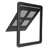 Pet Small Dog Cat Screen Door Sliding Screen with Magnetic Flap Supply Simple Installationblack Large