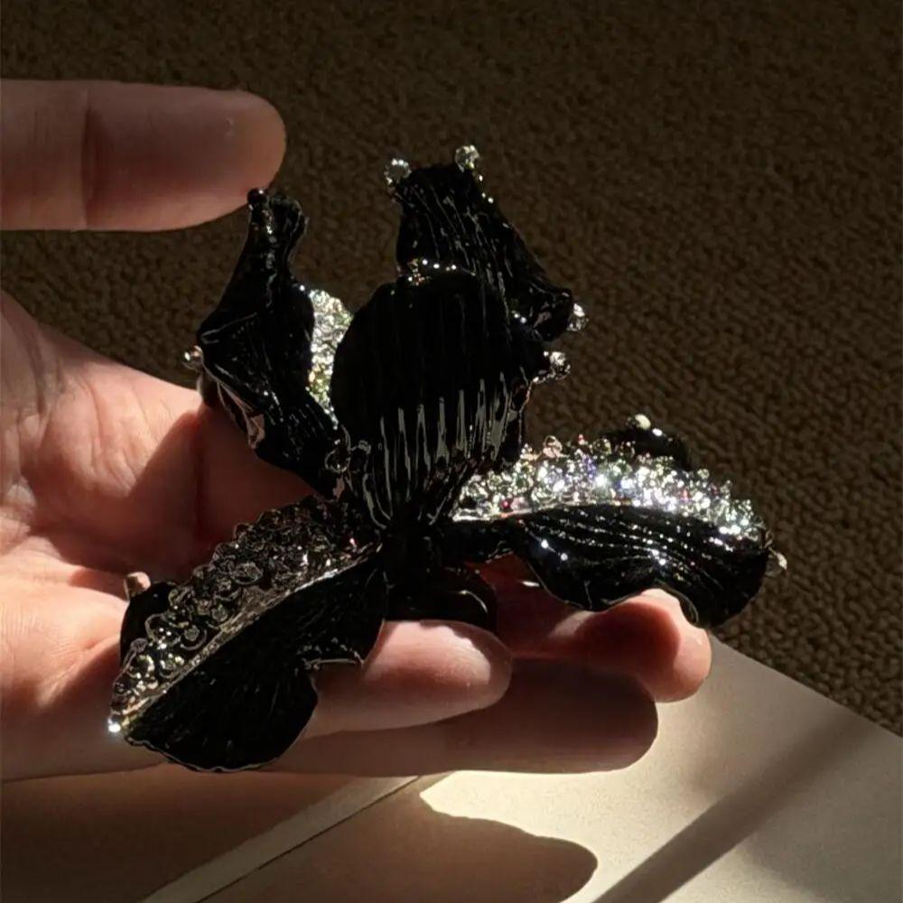 Creative Handmade Art Fragrance Insertion New Year Red Butterfly Orchid Flower Ornament, High Grade Iris Flower Gift