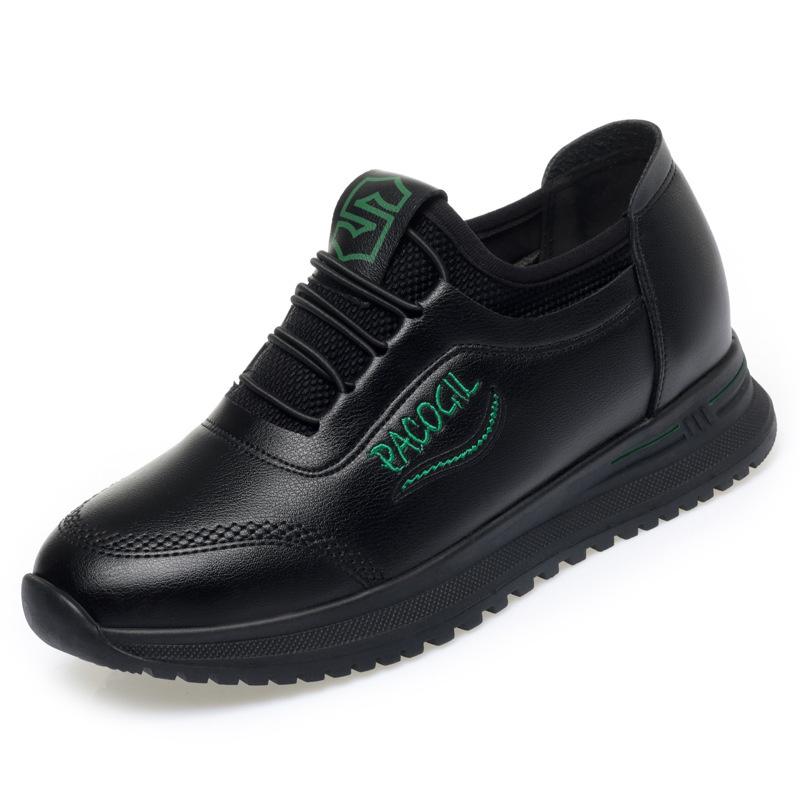 

Модные новые весенние модные универсальные нескользящие женские удобные дышащие кроссовки для мам из мягкой кожи с мягкой подошвой повседневные туфли 35(Foot22.5cm)