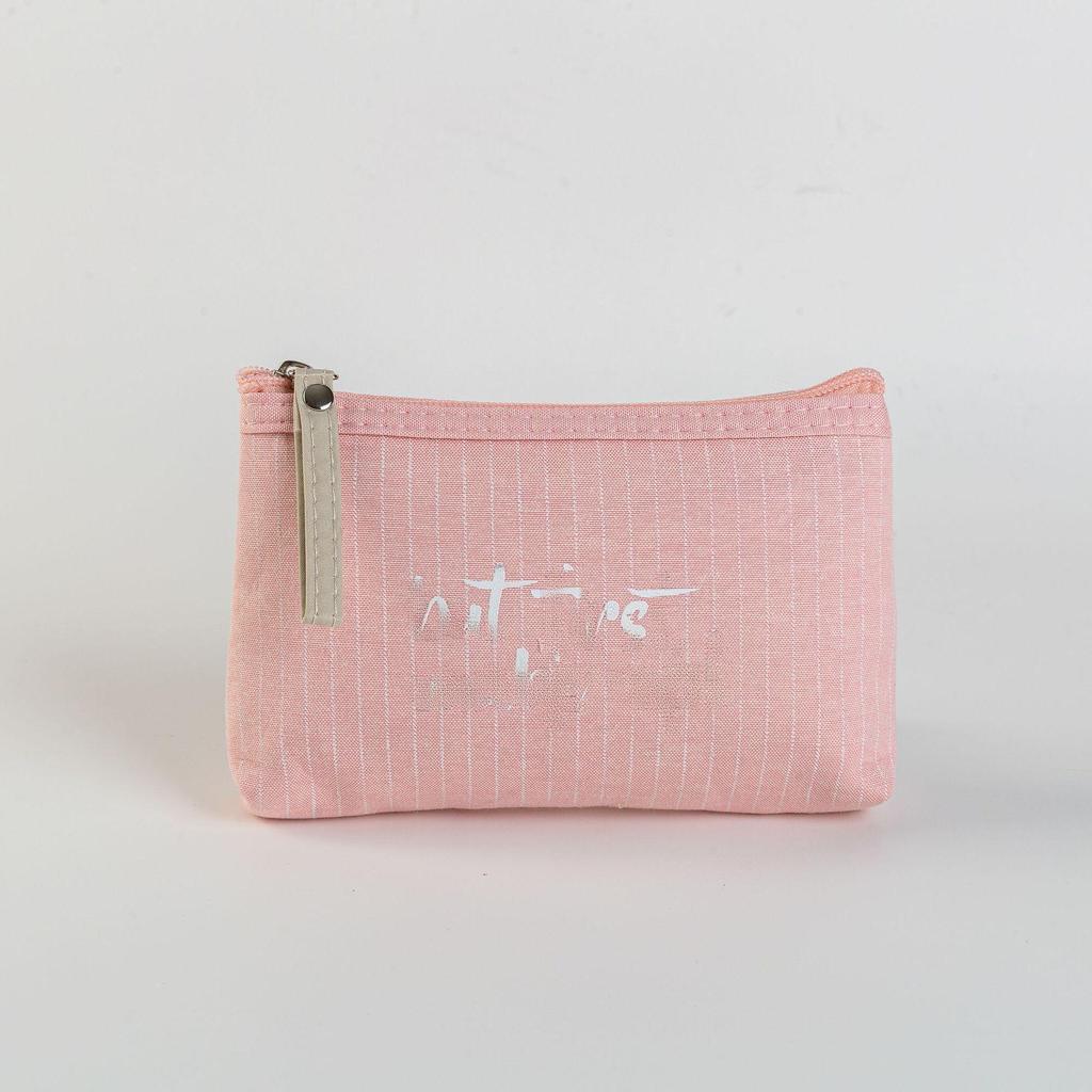 Women's Portable Zipper Cosmetic Bag & Coin Purse