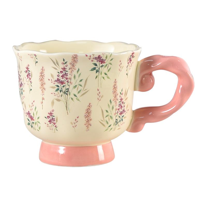 Special Beautiful Coffee Cup for Women's Personal Special British Retro Mug Ceramic High End Exquisite Afternoon Tea Cup