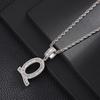 Hip Hop Letter Pendant Zircon Necklace Popular Instagram Personalized Accessory Niche Design Men's and Women's Pendant Necklace