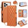 Crossbody Wallet Card Slots Phone Case for IPhone 17E 16E Air 17 16 15 Plus 14 13 12 11 Pro Max Leather Bracket Protect Cover
