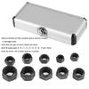 10pcs 9-19mm Damaged Nut Bolt Remover Kit Bolt Broken Nut Screw Remover Extractor Removal Set Threading Tools Kit
