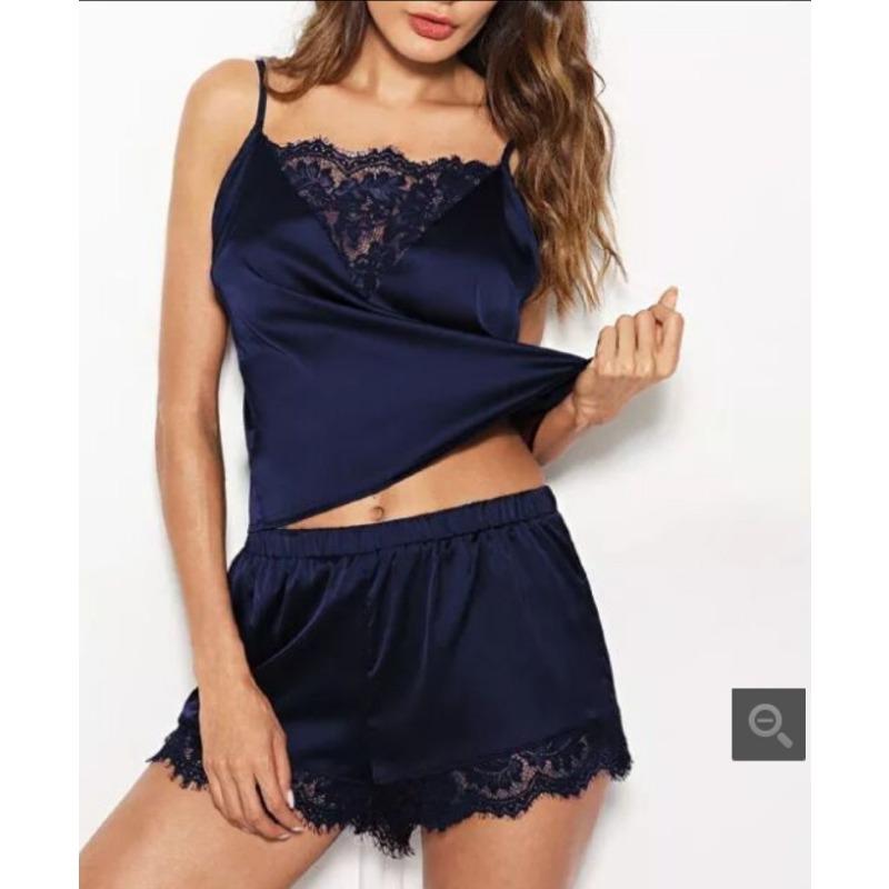 New pajamas plus size home underwear set S чёрный