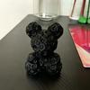 Romantic Rose Ornament, Rose Bear Decorative Sculpture for Valentine Day Anniversaries Birthdays Multi-Scene Use Gift