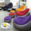 Thickened Inflatable Lounger Set with Footrest and Air Pump, Foldable Reclining Sofa for Home and Outdoor Use