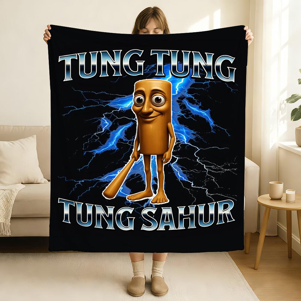 Italian Brainrot Creative Animal Blanket Soft and Skin Friendly For Couch Bed Napping Bedspread All Seasons Comforter