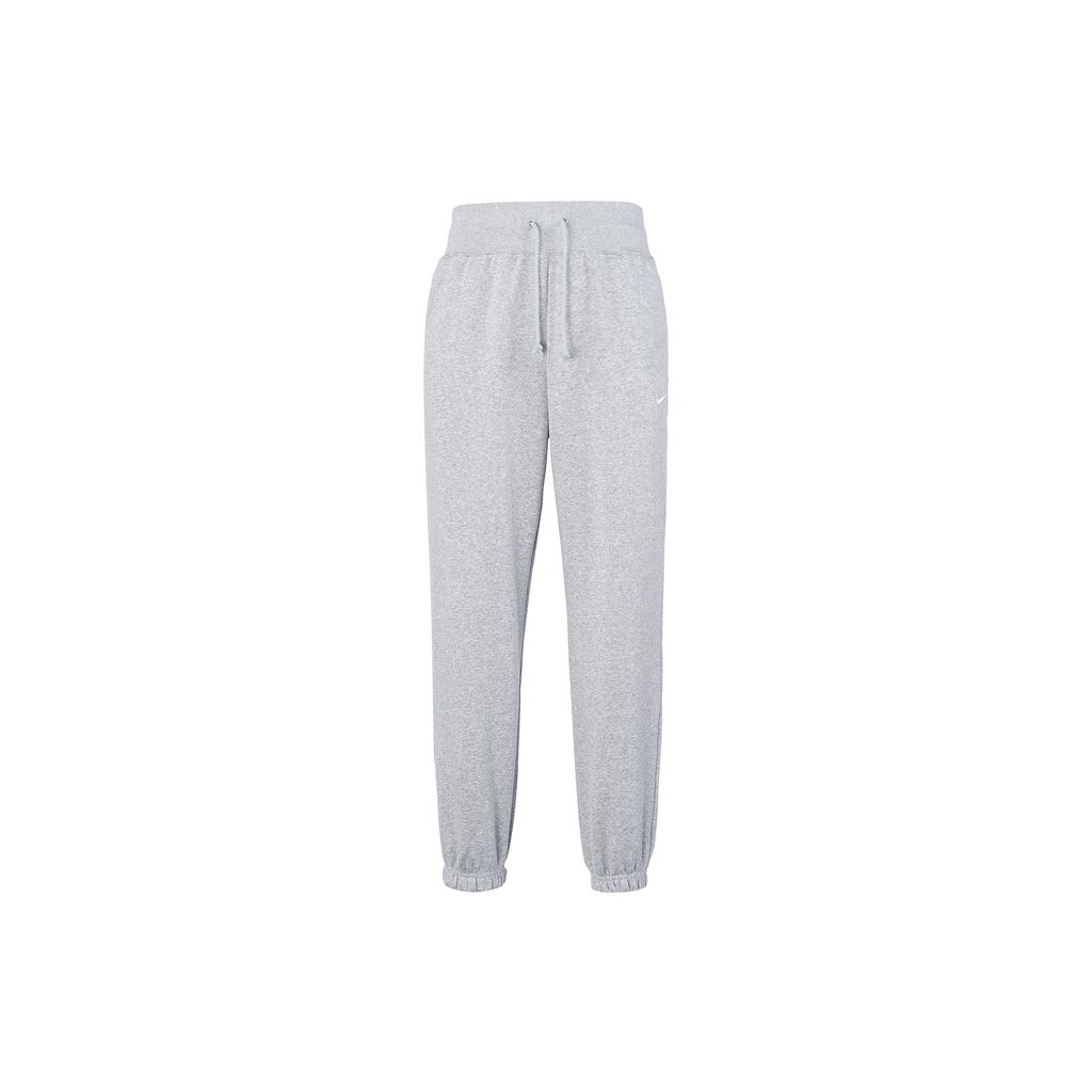 Nike Sportswear Brand Logo Fitted Elastic Cuff Lace Up Elastic Waistband OVERSIZE Style High Waist Fleece Lined DQ5888-063