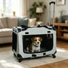 Pet Carrier Backpack with Wheels Soft-Lined Sturdy for Cats