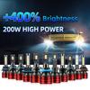 9005 9006 H1 H11 H7 880LED Headlight 9007 H4 H13 Hi/Lo Beam Bulb 400% Brighter LED Conversion Kit 6000K White Light Bulbs