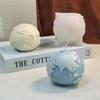 Candle Silicone Mold Earth Moon Shape DIY Aromatherapy Candle Plaster Earth Handmade Grinder Candle Molds