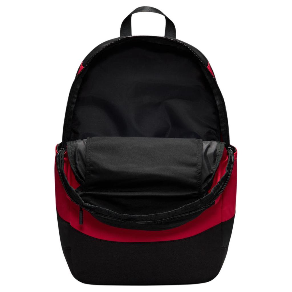 Jordan 27L Color Block Design Logo Embroidery Nylon Backpack Unisex Backpack Black Red IU5403-010