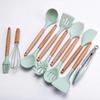 Creative Non-stick Silicone Cookware Set with Wooden Handles