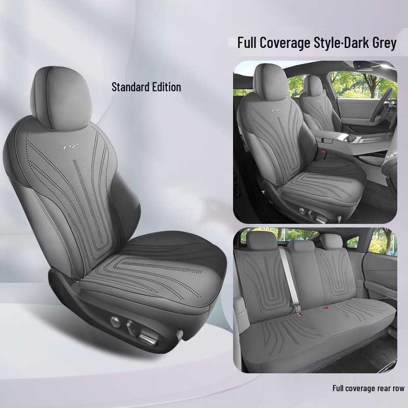 XPeng P7+ Breathable Suede Car Seat Cushions, Semi-Enclosed, All-Season
