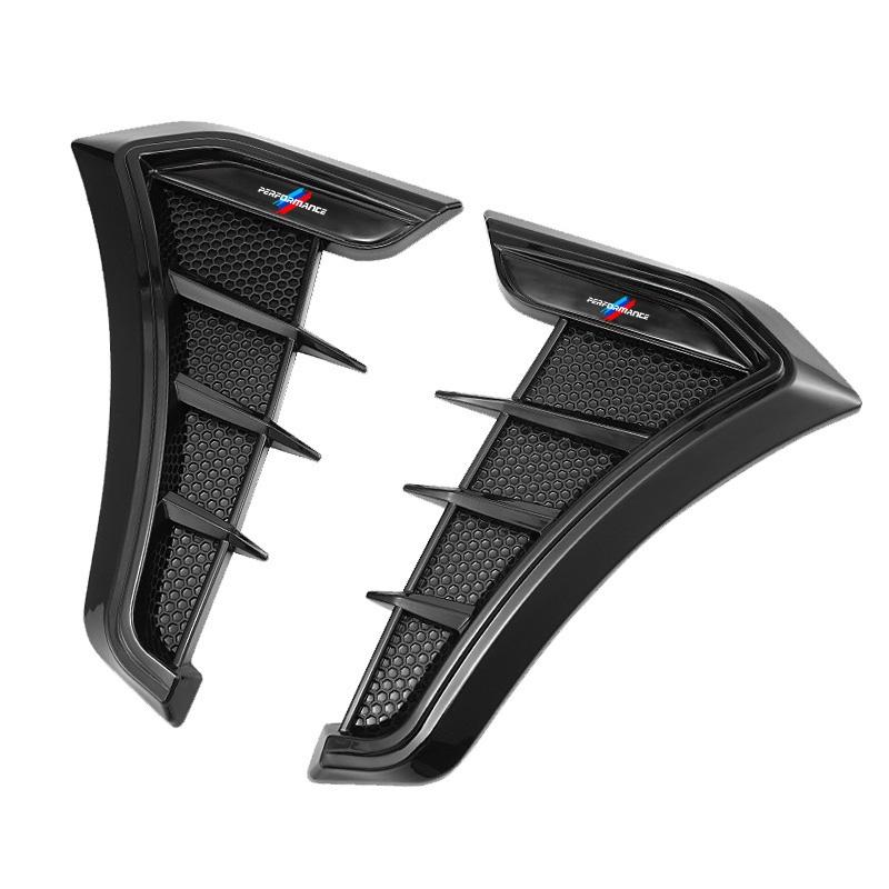AAACA1 2PCS Car Carbon Black Body Fender Side Trunk Stickers For BMW Performance F30 F10 E90 F20 E46 E60 E70 E39 E36 E87 X7 E92 E91