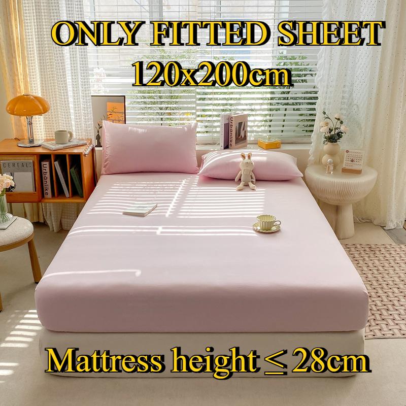 Fitted Sheet Pure Cotton Non-fading Non-balling Single-piece Bed Sheet Non-slip Multi-specification Bedding Bedspread Protector