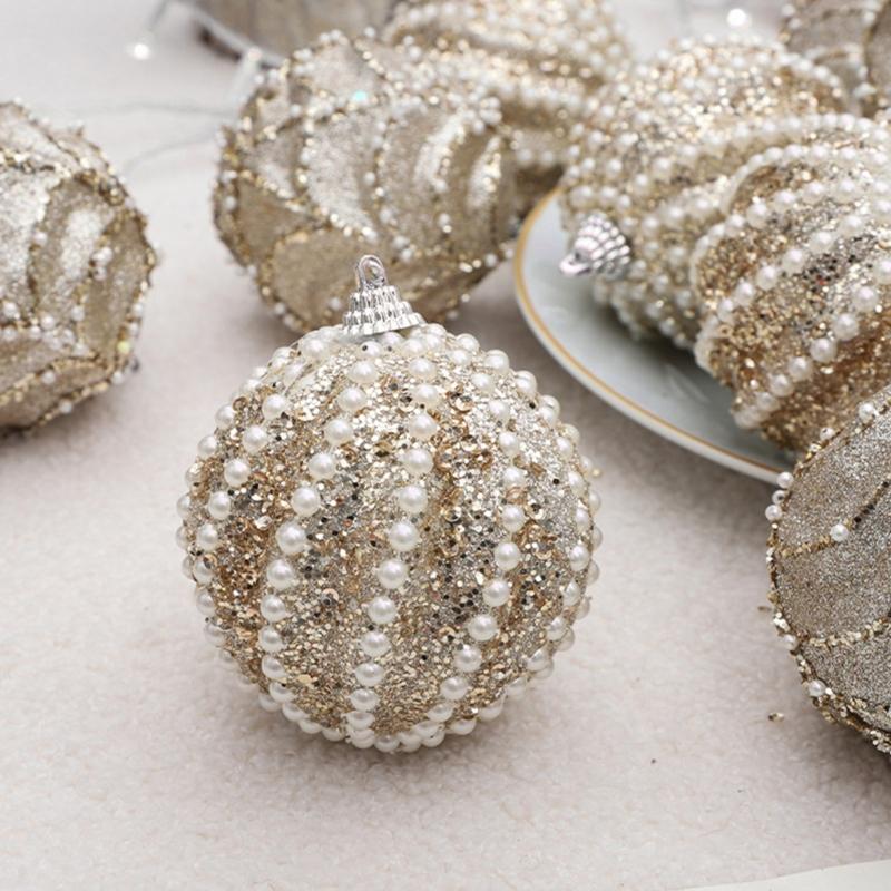 Shatterproof Christmas Tree Hanging Pendants Shimmering Baubles for Holiday Decoration Indoor and Outdoor Ornament
