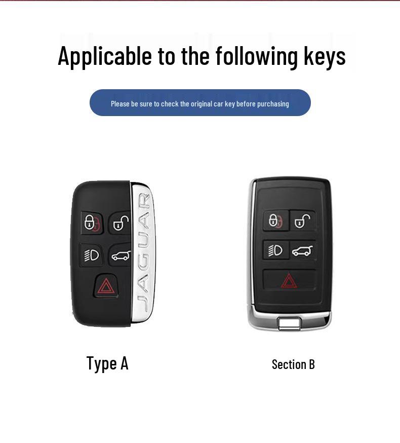 2023 Pouzdro na klíč Jaguar: XEL/XFL, Modely F-Pace/XJ, Proti ztrátě, Personalizovaná interiérová spona