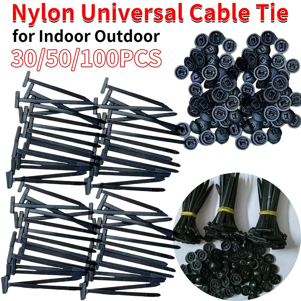 Nylon Universal Cable Tie Buckle Multipurpose Plastic Cable Ties Tool Heavy Duty Self Locking Nylon Zip Ties for Car DailyRepair